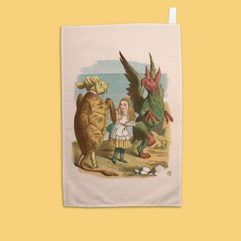 Alice In Wonderland, Mock Turtle, The Grython Tea Towel