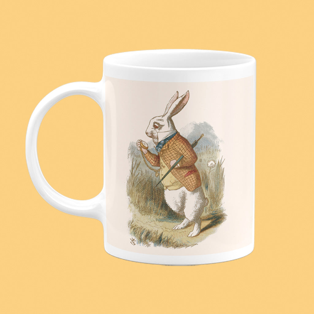 The White Rabbit Checks His Pocket Watch Mug