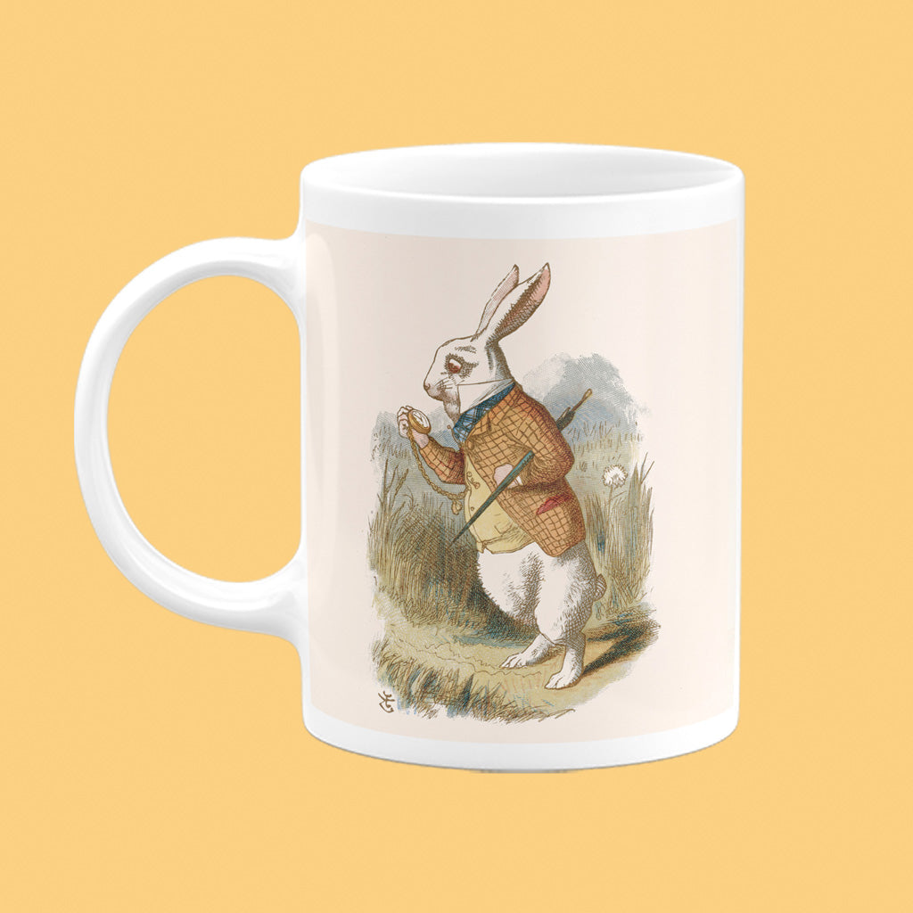 The White Rabbit Checks His Pocket Watch Mug