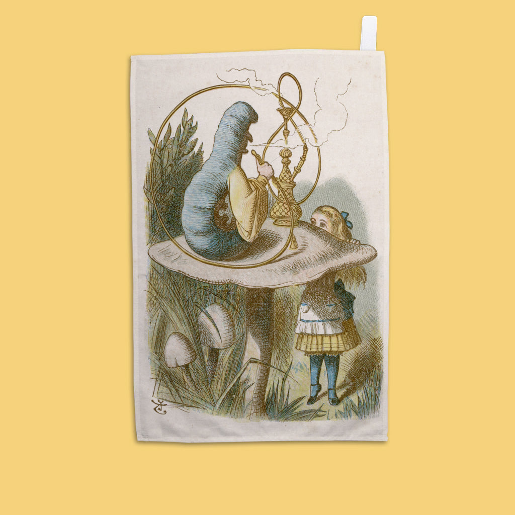 Alice In Wonderland, Caterpillar Tea Towel