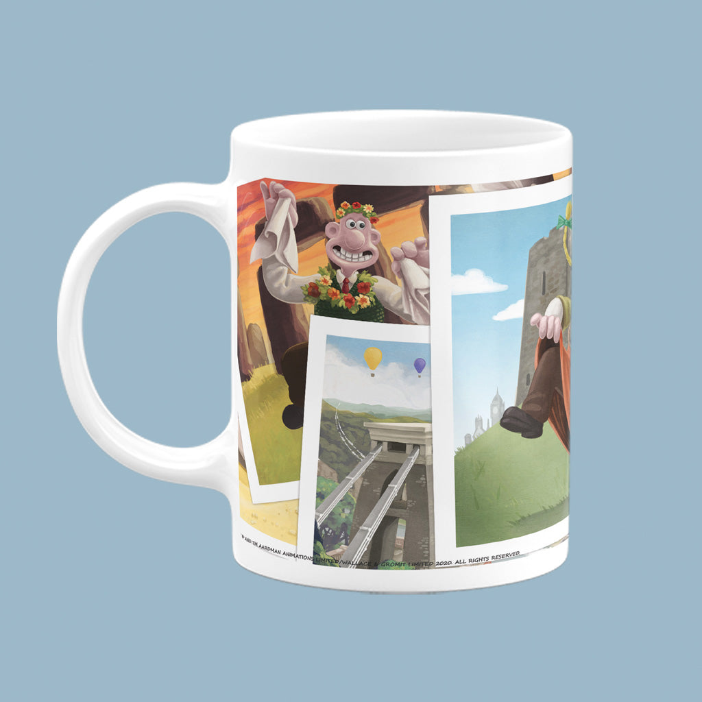 Wallace and Gromit as Vikings at York Castle Mug