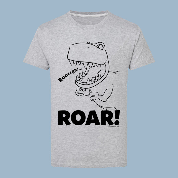 Dinosaur Roar Lineart T-Shirt