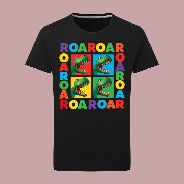 Dinosaur Roar Squares T-Shirt