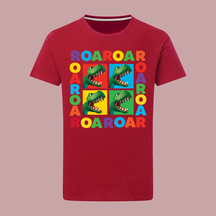 Dinosaur Roar Squares T-Shirt