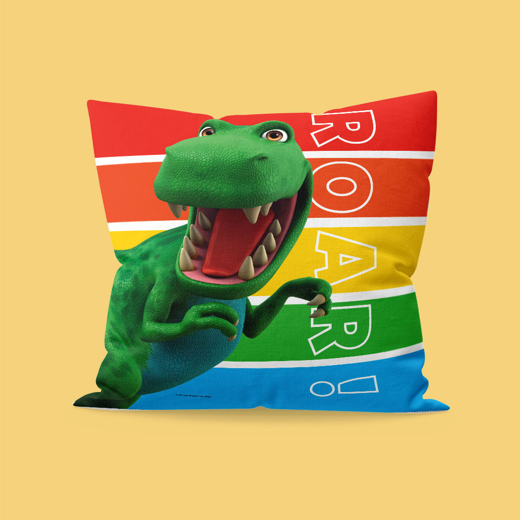 Dinosaur Roar Stripes Cushion